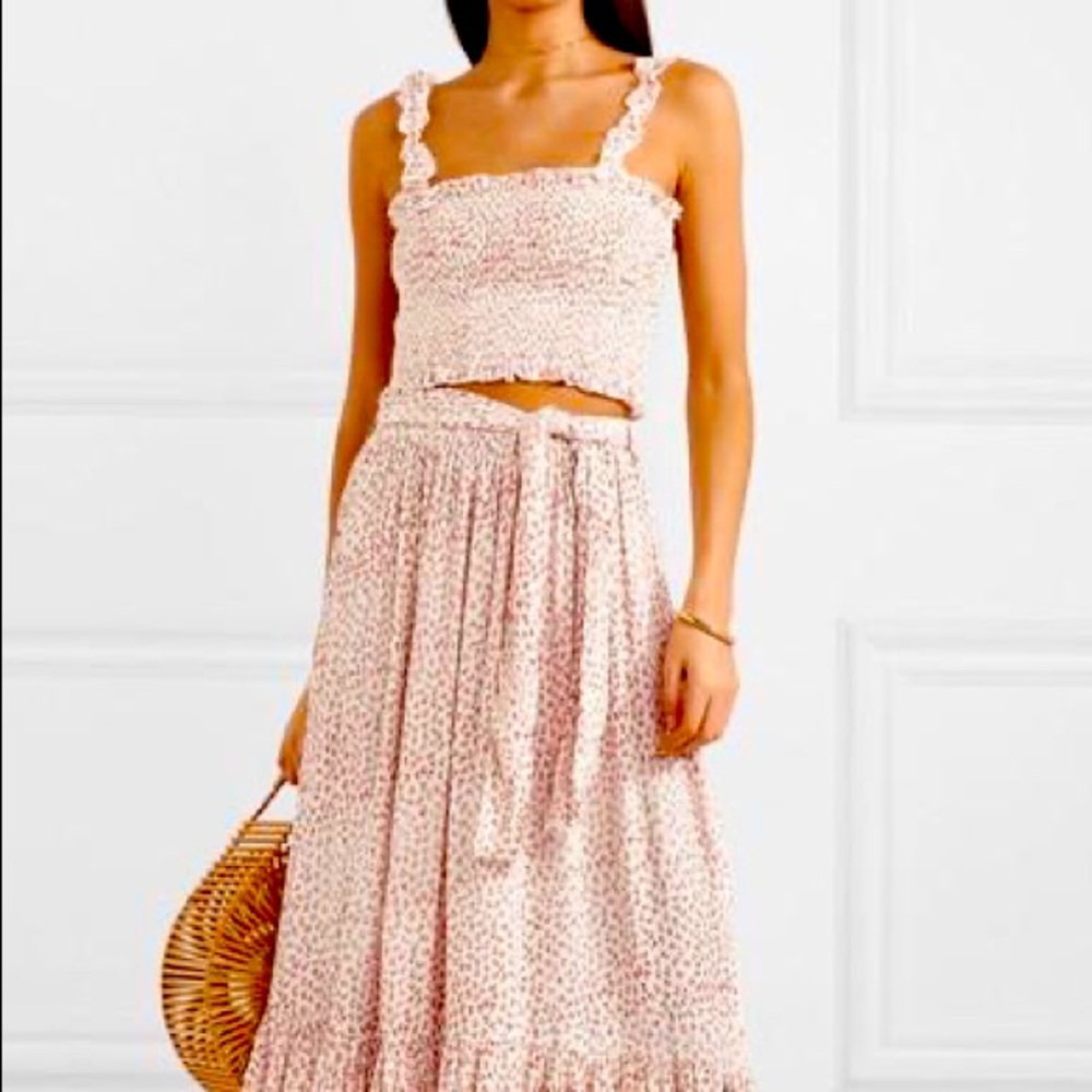 FAITHFULL THE BRAND Sabila Skirt/Top Pink Floral